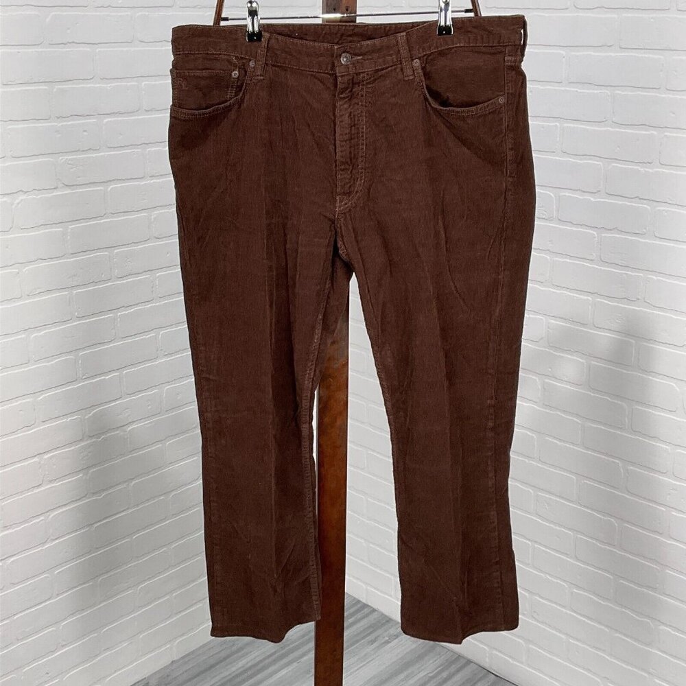Polo Ralph Lauren Pants Mens 38Wx30L‎ Act 27L Brown Corduroy Cotton